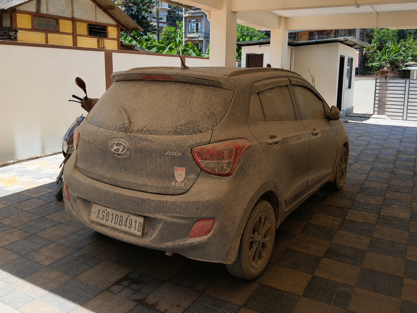 Car before cleaning
